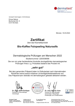 Elmas BIO Kaffee Feinpeeling Naturseife - 120g (8353596244315)