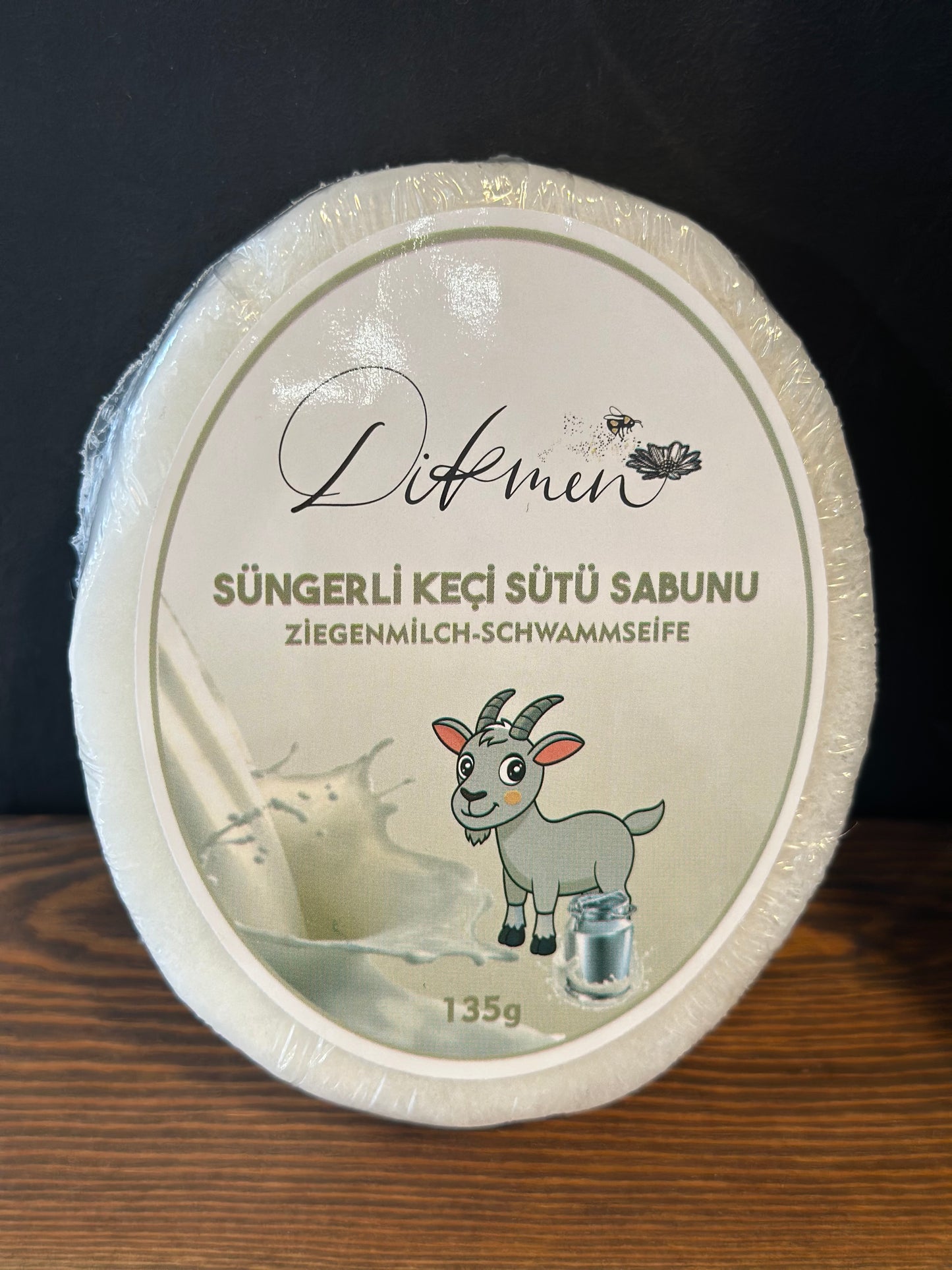 DIKMEN Ziegenmilch-Schwammseife