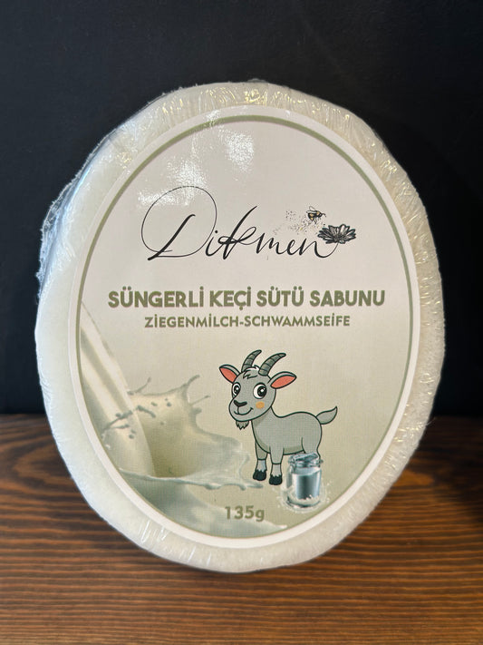 DIKMEN Ziegenmilch-Schwammseife