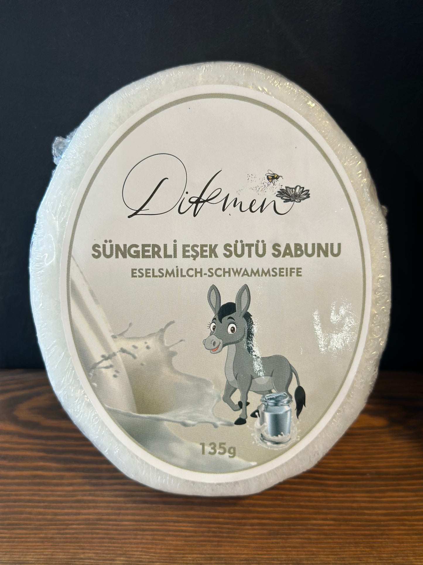 DIKMEN Eselmilch-Schwammseife